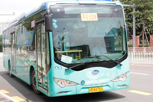 比亚迪有望助深成首个公交零排放城市-客车产