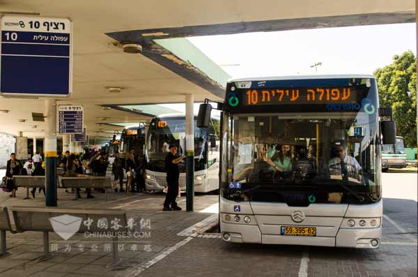 金旅欧六客车在以色列当地运营