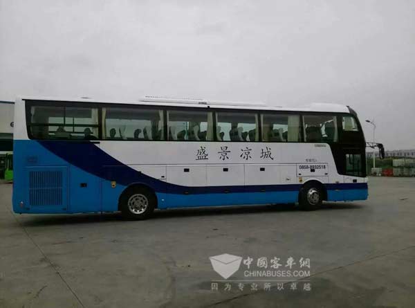 贵州水城盛景凉城旅游客运有限公司12米世嘉一层半旅行车