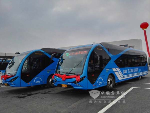 金华BRT二号线开通运行 青年“巨无霸”来了