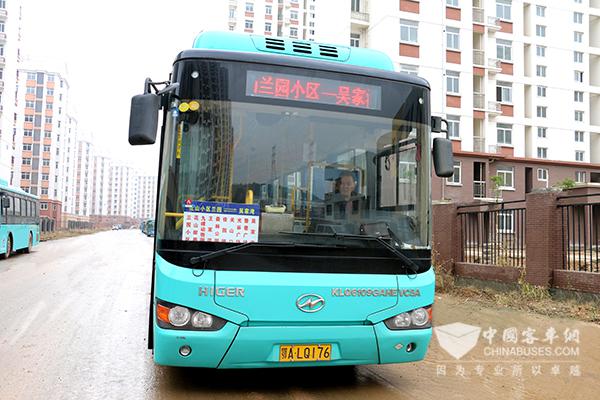 在武汉运营的海格新能源公交
