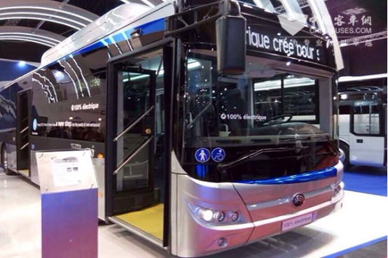 宇通在比利时发布的12米电动客车