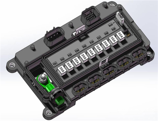 森鹏智能配电盒新产品 | 氢燃料电池发动机散热风扇智能配电盒
