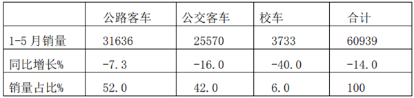 2019年前5月公交市场特征及车企应对策略简析