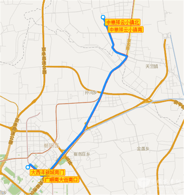 北京：顺义祥云小镇夜间接驳专线8月10日起开通试运行