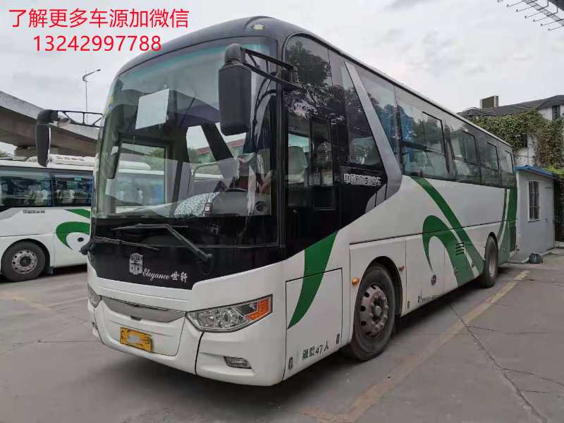 国四47座气囊中门中通油电客车