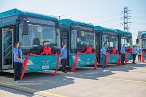 打造绿色品质公交 75台福田欧辉纯电动城市客车交付常州公交