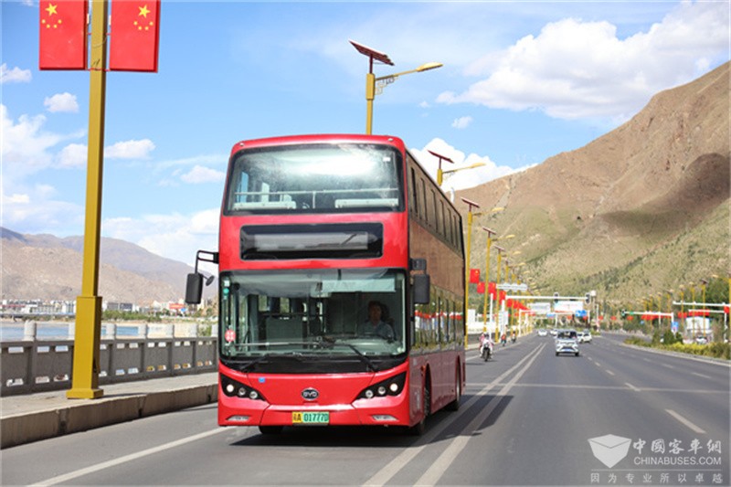 3-1、比亚迪纯电动客车在西藏