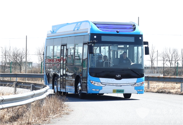 黄海纯电动公交车图片