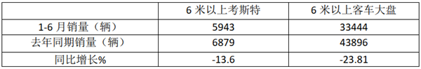 2022年上半年考斯特客车市场特征盘点分析