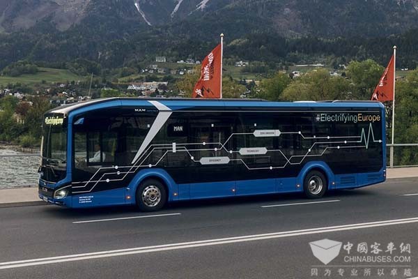 汉诺威国际商用车展 曼恩集团 LionE 纯电城市巴士