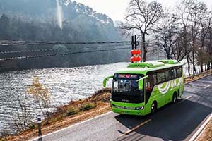 穿行京郊“醉美”公路百里山水画廊 怎能少得了福田欧辉氢燃料客车