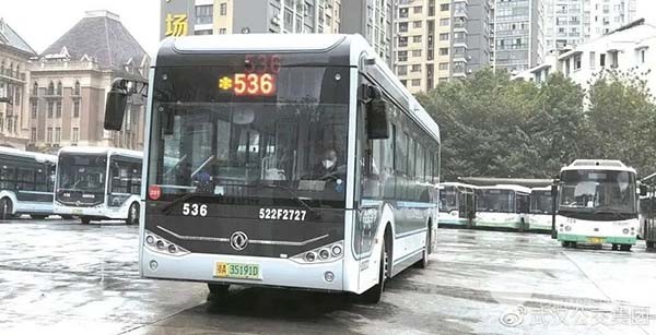 武汉公交集团 新能源公交车 为纯电动车型