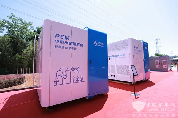 亿华通 PEM 电解水制氢产品 电解槽 多元化业务