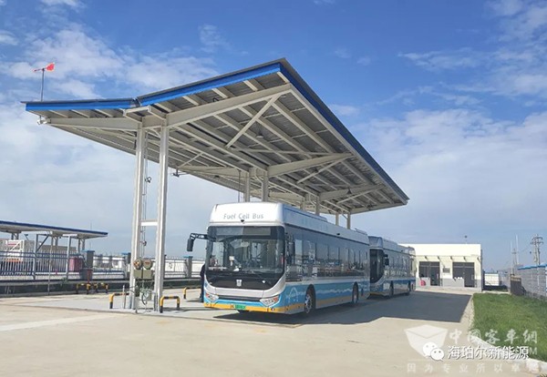 海珀尔新能源 电解水制氢 绿氢 燃料电池 公交车