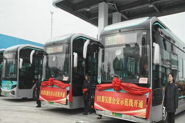 扬州公交氢能公交车运行已超过11万公里