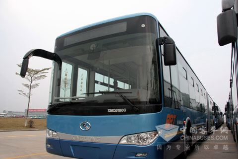 大金龙18米公交车投入厦门BRT运营