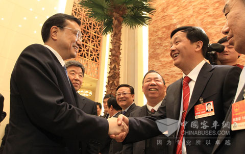 中共中央政治局常委、国务院副总理李克强会见汤总