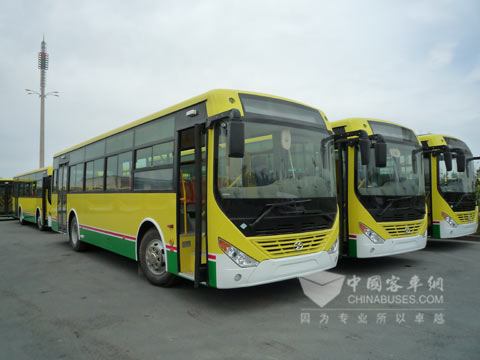 交付乌鲁木齐的250辆中通天然气客车