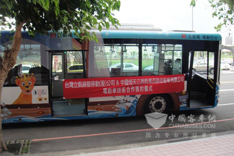 百路佳与立凯电合作的纯电巴士已投入运营