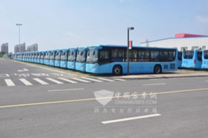 江淮106辆燃气客车助力蚌埠公交