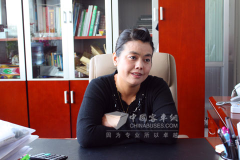 新疆安吉达国际旅客运输有限责任公司总经理马蕾
