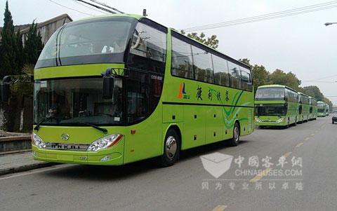 南京首批LNG公路客车批量订单花落安凯