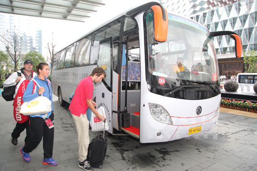 运动员蹬车
