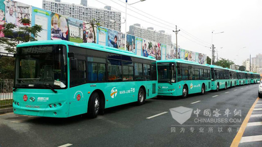 部分车辆已到达深圳，获西部公汽领导好评