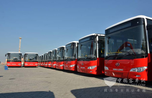 2014年底311辆大金龙XMQ6127G公交车交付伊拉克——中国制造再获海外市场认可