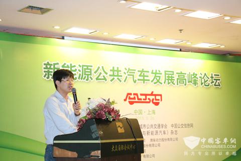 天津松正公司高级副总裁宁国宝博士发表演讲