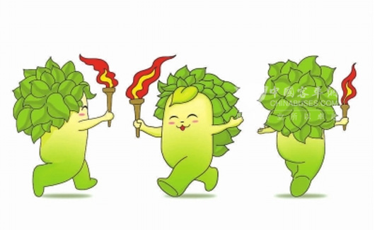 青运会吉祥物萌宝绿色"榕榕"造型