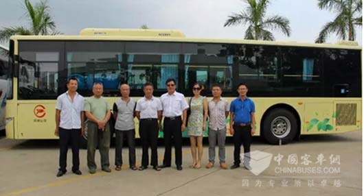 江西吉安迎来首批大金龙新能源公交车