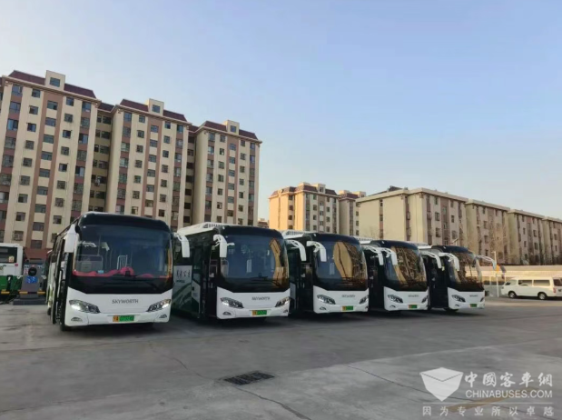 宁夏灵武市5辆新能源公交车交付使用