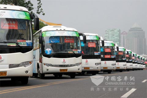 服务北京奥运会的海格客车