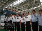 与会领导参观新工厂后合影留念