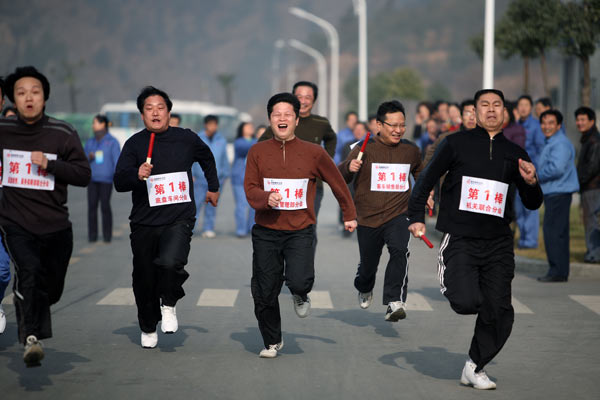 东风客车迎新春长跑