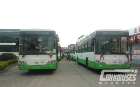 即将远赴巴基斯坦的桂林大宇“城市风景”公交车 