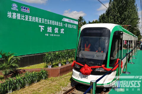 中国制造现代有轨电车首次登陆非洲大陆