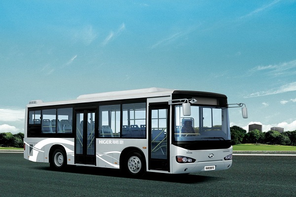 海格KLQ6850GAHEVC5E公交车（天然气/电混合动力国五10-28座）
