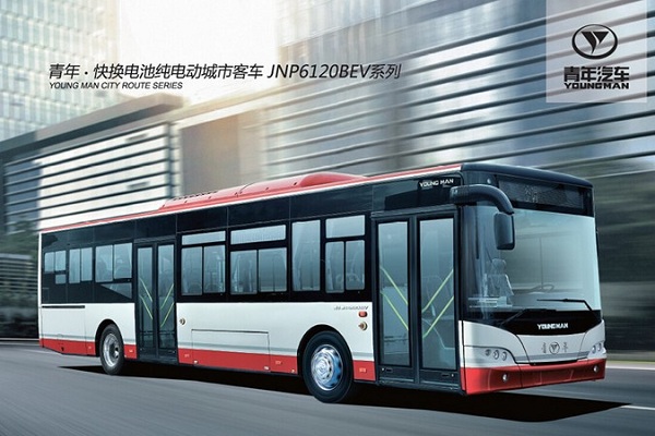 青年JNP6120BEV1公交车（纯电动23-41座）