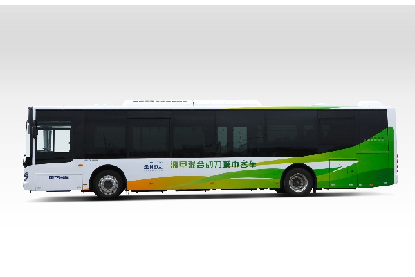 申龙SLK6129ULD5HEVE公交车（柴油混合动力国五10-46座）