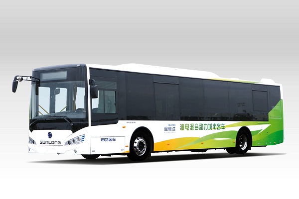 申龙SLK6129ULD5HEVZ1公交车（柴油混合动力国五10-45座）