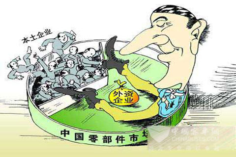 外资企业对我国汽车零部件的垄断非常突出