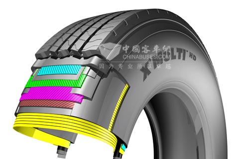 米其林12R22.5 X MULTI HD Z分层图